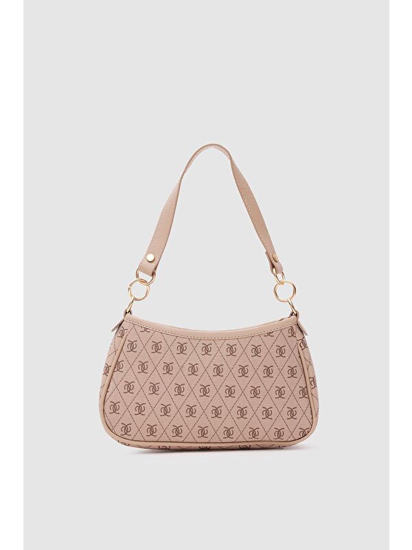 Shulebags Farme Monogram Bej Baget Ve Çapraz Çanta