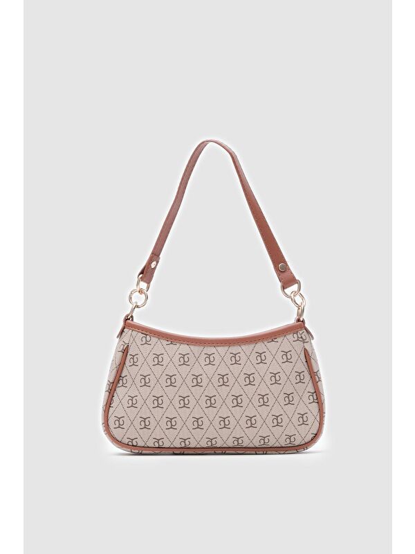 Shulebags Farme Monogram Taba Baget Ve Çapraz Çanta