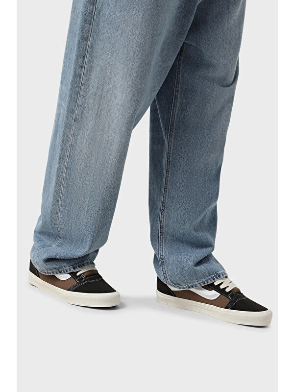 Knu Skool Deri Logolu Sneaker Ayakkabı VN000D22BW21 - Görsel 3