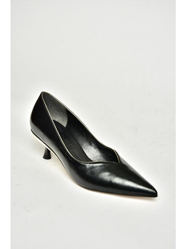 T8200552 Siyah Kadın Topuklu Ayakkabı - Görsel 3