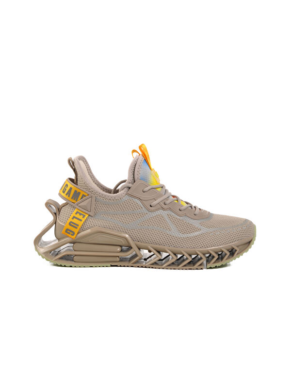 Bej Fileli Hava Alabilen Memory Foam Erkek Sneaker Bright M - Görsel 2