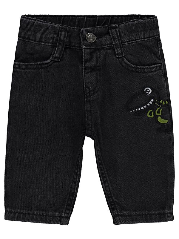 Civil Baby Dinozor Nakışlı 6-18 Ay Pantolon - Gri 9-12 Ay