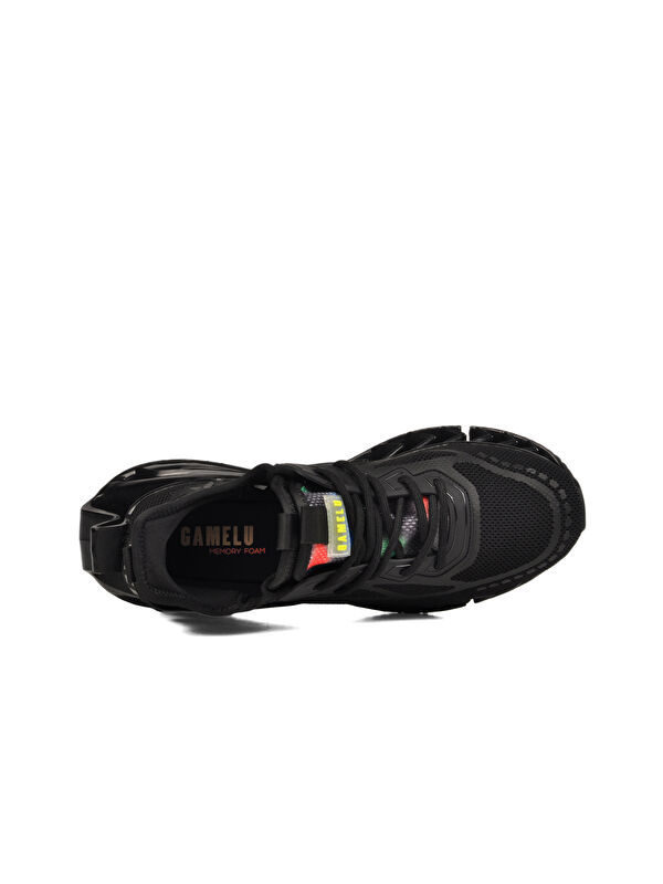 Siyah Fileli Hava Alabilen Memory Foam Erkek Sneaker Bright M - Görsel 5