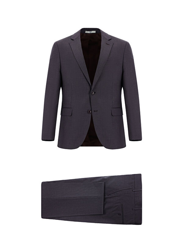 Kiğılı Slim Fit Dar Kesim Klasik Desenli Takım Elbise