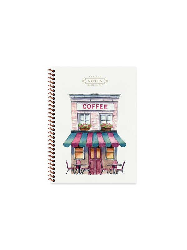 Keskin Color Keskin 16,5*22,5 Çizgili Karton Kapak La Plume Shop Defter - Pembe