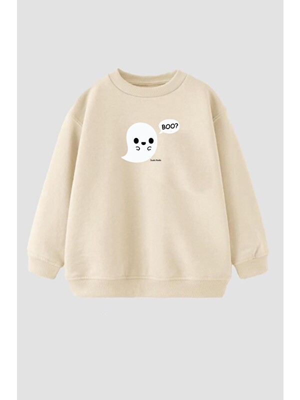 Monila Çocuk Baskılı Pamuklu Sweatshirt