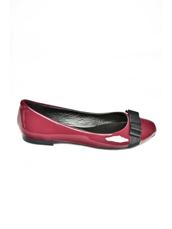 Fox Shoes S7260195 Bordo Kadın Babet