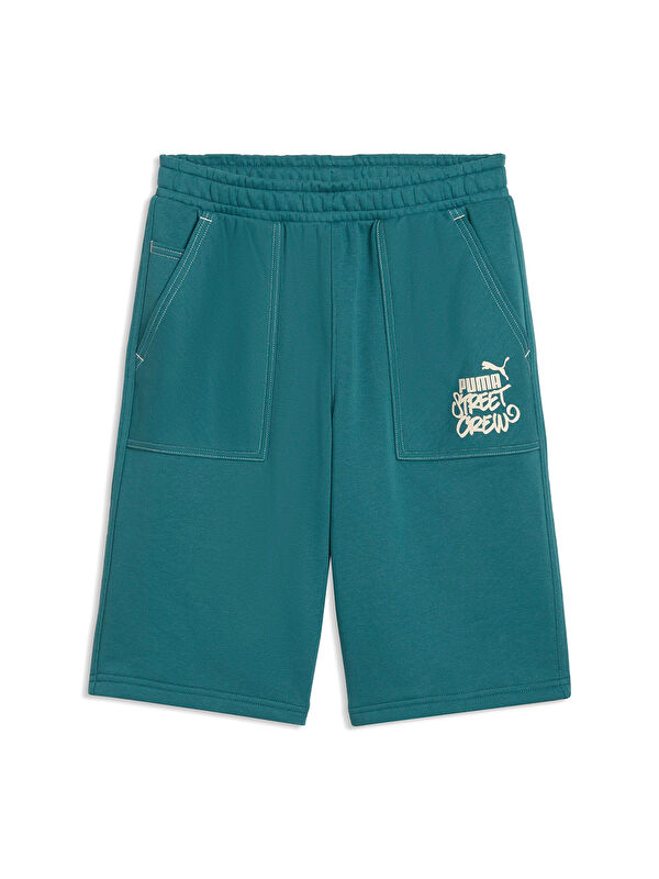 Puma Mid 90s Relaxed Long Erkek Çocuk Yeşil Şort