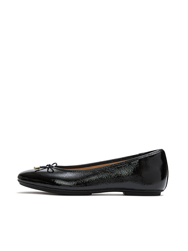 Fitflop Kadın Babet A0K-001/E19 DELICATO Bow Soft Leather Ballet Flats