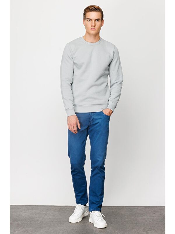 igs Erkek A.Gri Bisiklet Yaka Sweatshirt