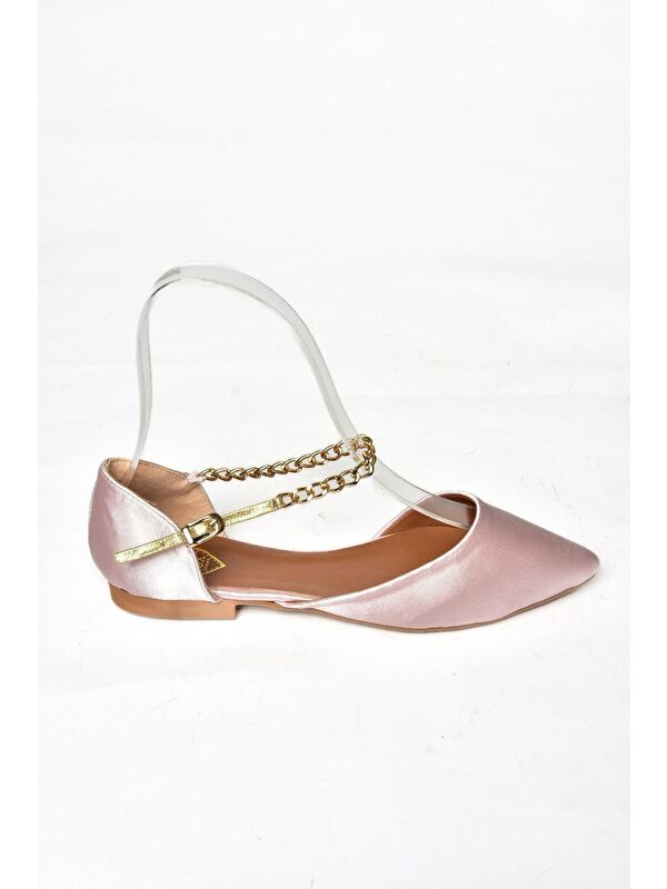 Fox Shoes S7260375 Pudra Kadın Babet