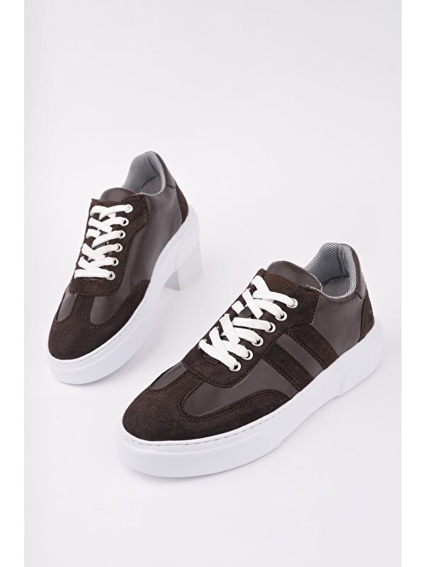 LOGAN Kalın Taban Bağcıklı Erkek Günlük Sneaker Spor Ayakkabı - Görsel 3