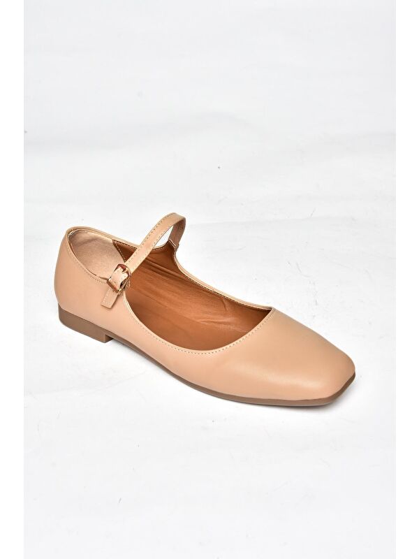 Fox Shoes Bej Fox Shoes Babet S7262525 Kadın
