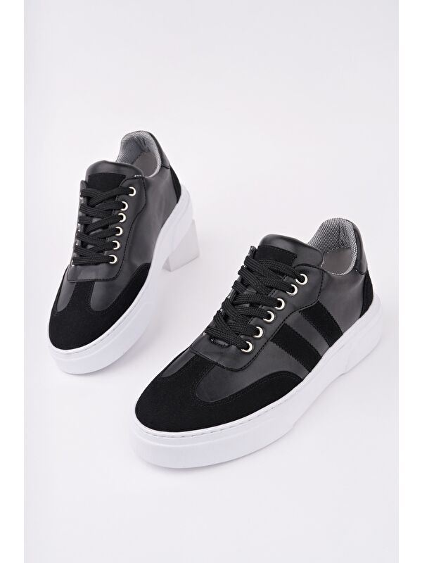 LOGAN Kalın Taban Bağcıklı Erkek Günlük Sneaker Spor Ayakkabı - Görsel 3