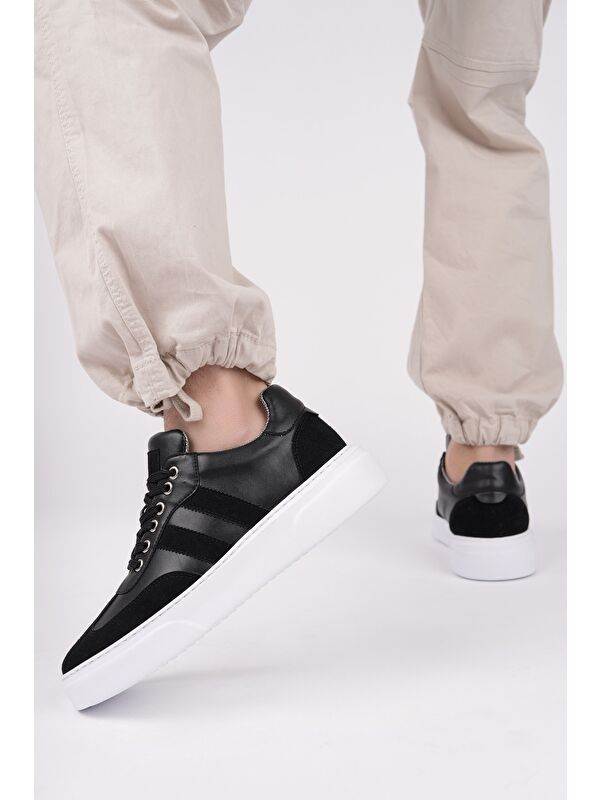 LOGAN Kalın Taban Bağcıklı Erkek Günlük Sneaker Spor Ayakkabı - Görsel 7