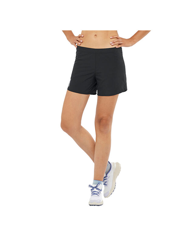 Salomon Cross 5'' Short Kadın Siyah Koşu Şortu