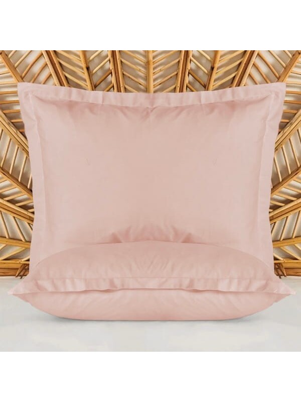 Evidea Soft Basic Oxford Saten 2'li Yastık Kılıfı - Gülkurusu - 50x70 cm