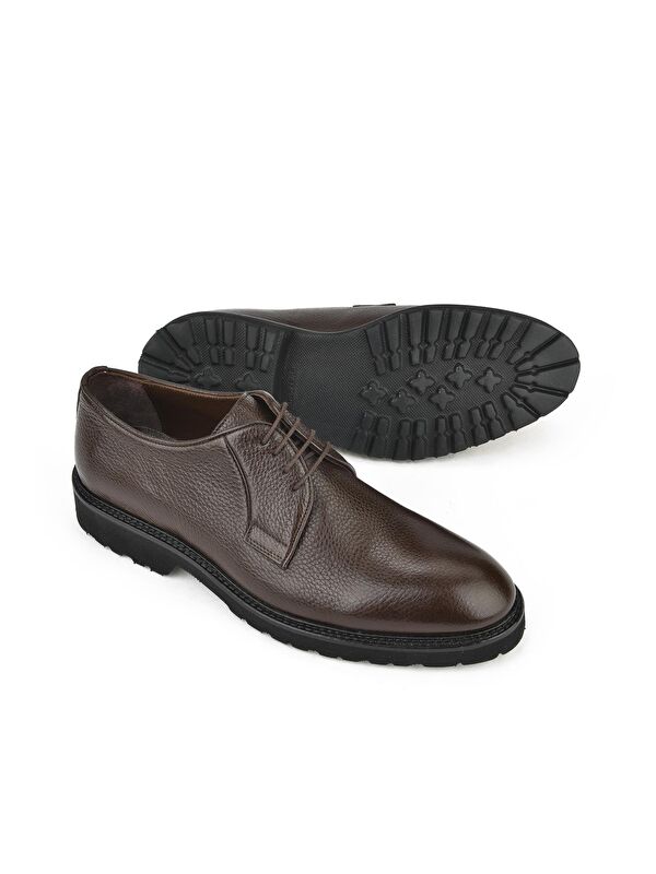 Erkek Hakiki Deri Ayakkabı 133145Z1519F Kahve - Görsel 5