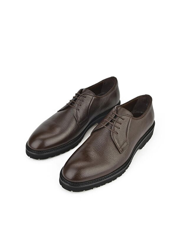 Erkek Hakiki Deri Ayakkabı 133145Z1519F Kahve - Görsel 6