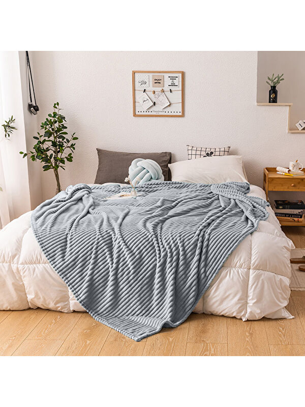 Mulberry Tek Kişilik Fitilli Yumuşak Dokulu Battaniye 170 x 230 cm