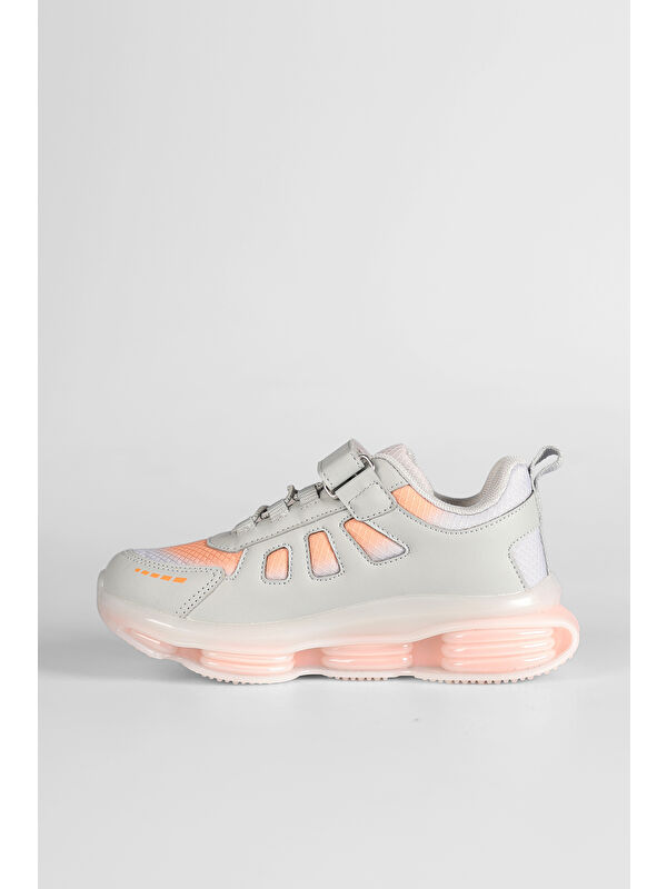 Kontra Havalı Taban Kız Çocuk Gri Spor Ayakkabı - Görsel 3