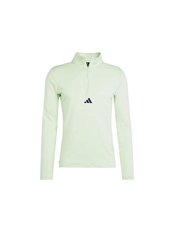 Adidas Wo Quarter Zip Erkek Antrenman Sweatshirt IS3803 Yeşil