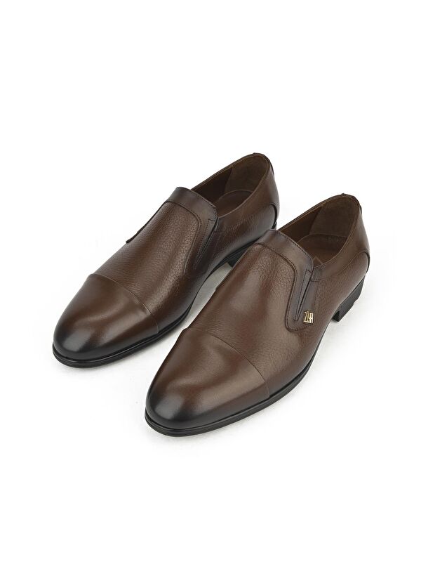 Erkek Hakiki Deri Küçük Numara Ayakkabı 141745Z4166 Kahve - Görsel 6