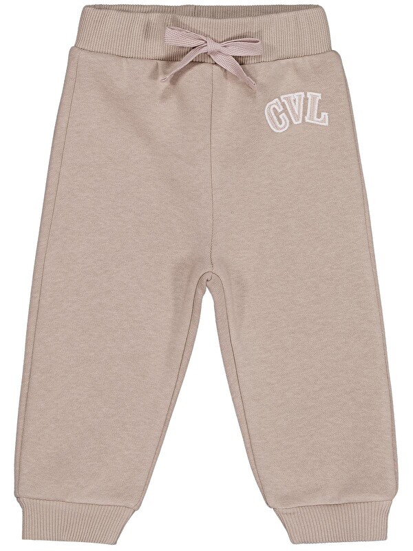 Civil Baby Cvl Nakışlı 6-18 Ay Eşofman Altı - Bej