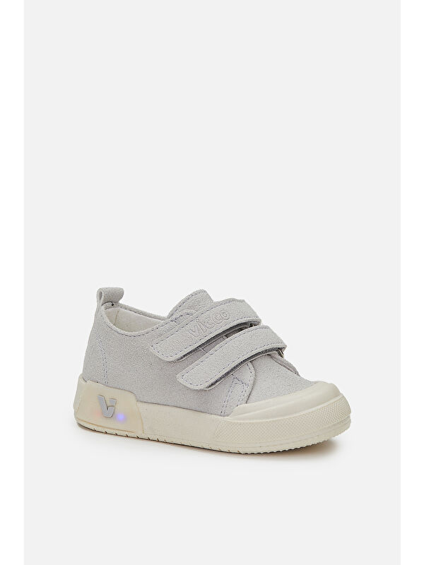 Mago Işıklı Unisex Okul Öncesi Gri Spor Ayakkabı - Görsel 3