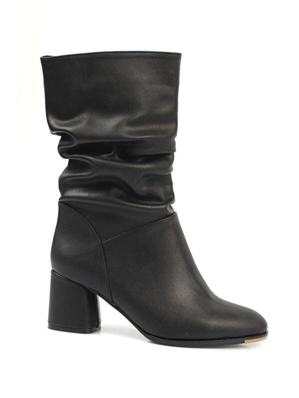 Yuvarlak Burunlu Kadın Çizme - Görsel 3