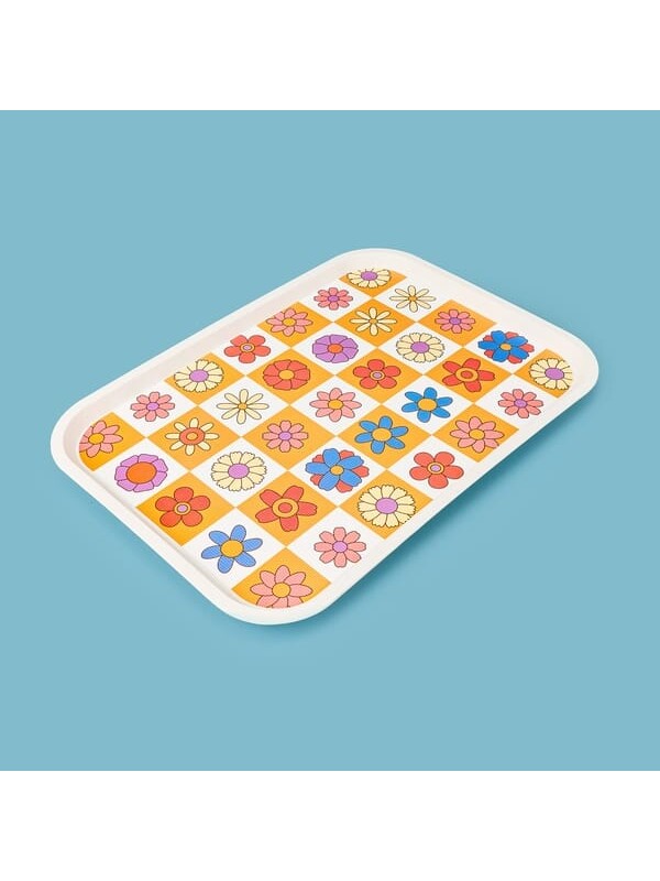 Evidea Kitchen Flower Tepsi - Renkli - 42x30 cm