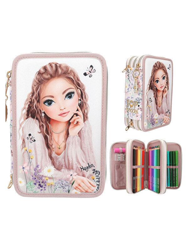 Top Model TOPModel 3 Katlı İçi Dolu Kalem Çantası Summer Feeling 413302