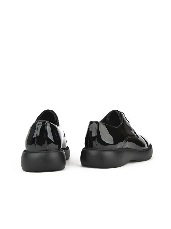 Erkek Vegan Deri Ayakkabı 1431023Z709152 Siyah - Görsel 4