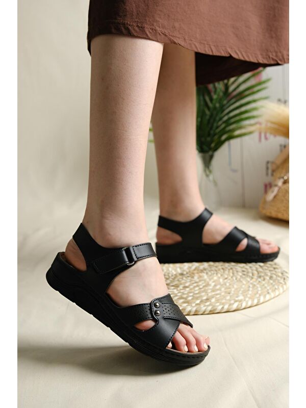 Zadia Ortopedik Hafif Taban Günlük Anne Kadın Sandalet - Görsel 3