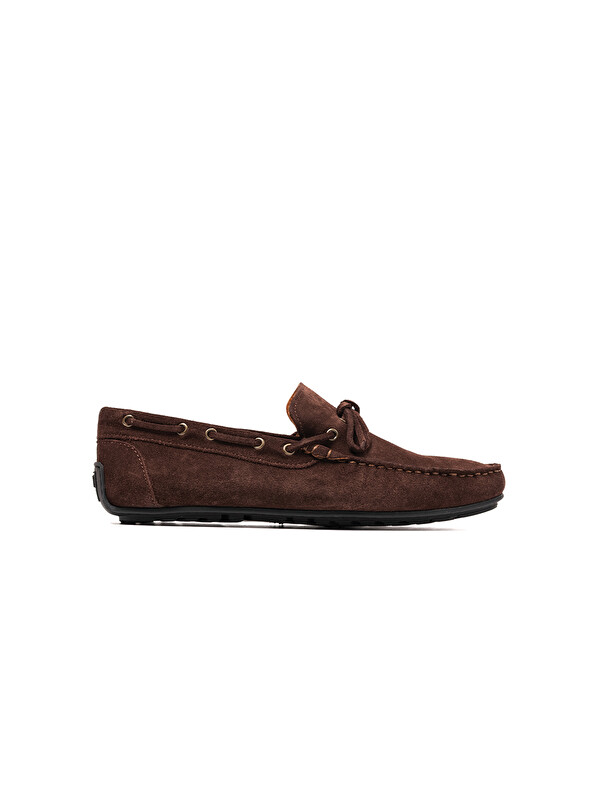 John May Erkek Loafer OG-7810 Kahve Süet