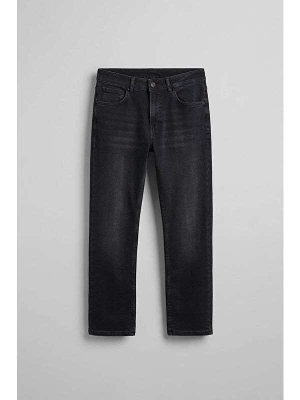 Abluka Online Erkek Regular Fit Basic Jean Pantolon Siyah