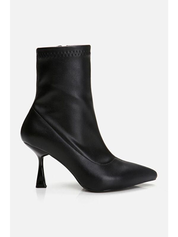 Siyah Kadın Topuklu Bot - Görsel 2