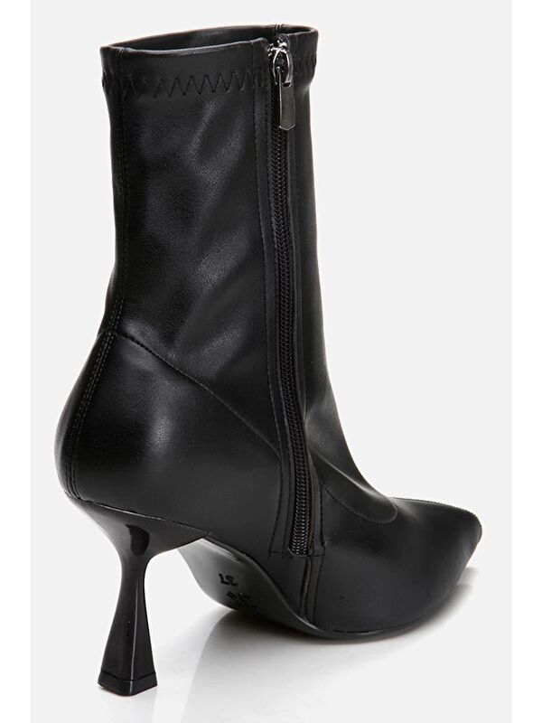 Siyah Kadın Topuklu Bot - Görsel 5