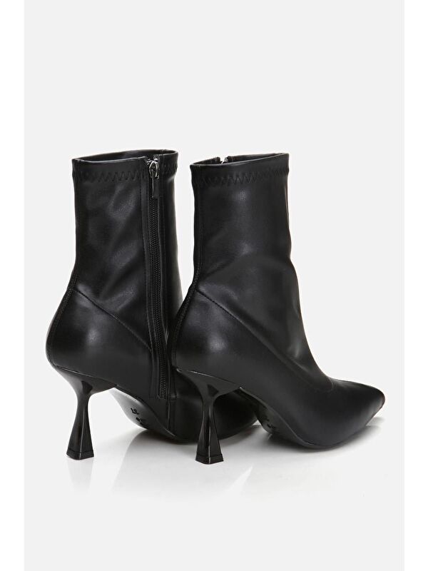 Siyah Kadın Topuklu Bot - Görsel 6