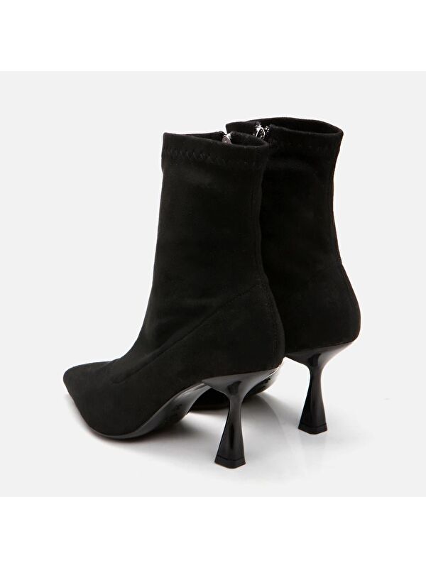 Siyah Kadın Topuklu Bot - Görsel 6