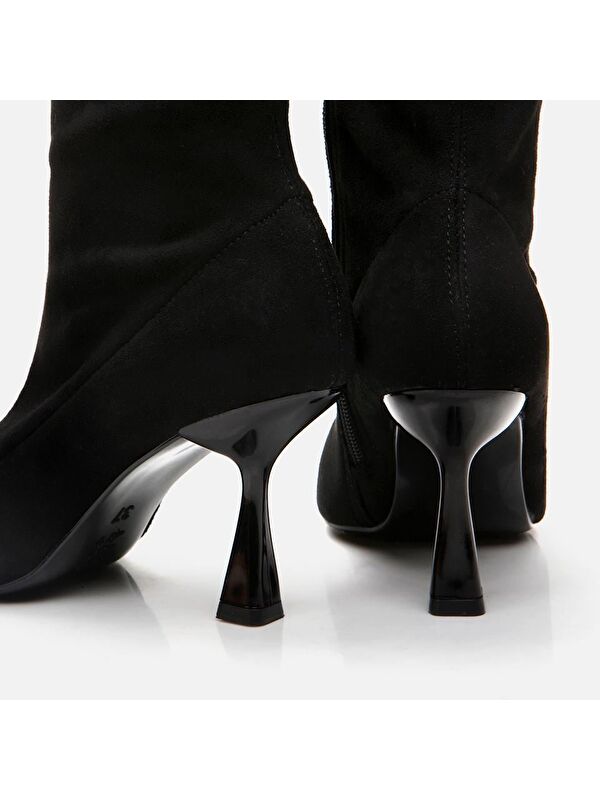 Siyah Kadın Topuklu Bot - Görsel 9
