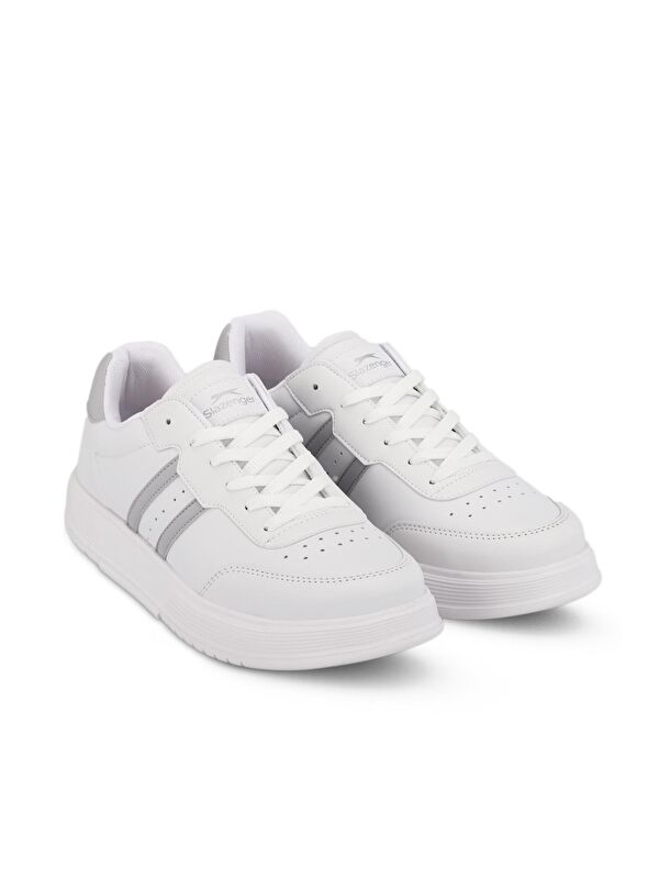 ZIPPER I Erkek Sneaker Ayakkabı Beyaz / Gri - Görsel 3