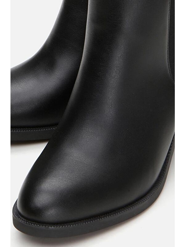 Siyah Kadın Topuklu Bot - Görsel 5