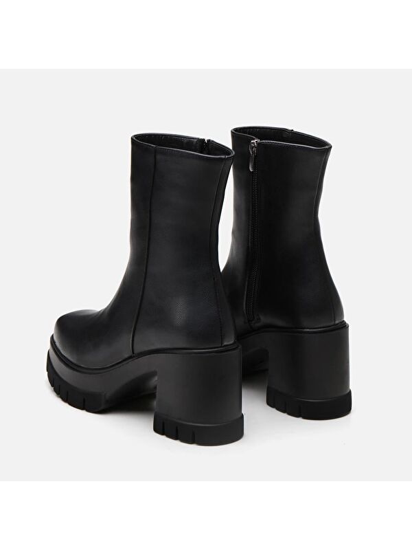 Siyah Kadın Topuklu Bot - Görsel 5