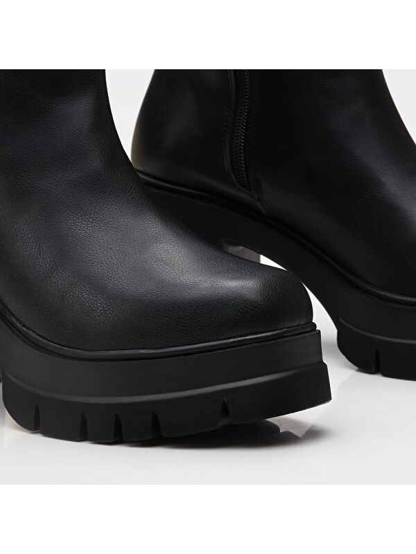 Siyah Kadın Topuklu Bot - Görsel 9