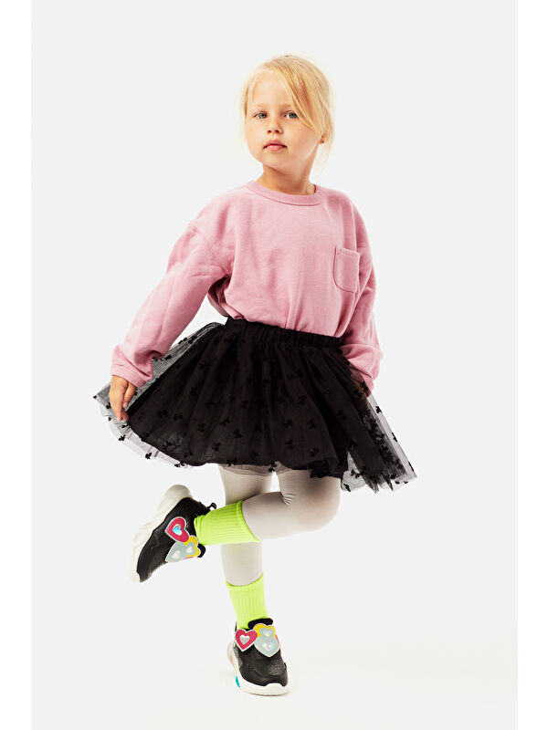 Lovely Işıklı Kız Bebek Siyah Spor Ayakkabı - Görsel 5