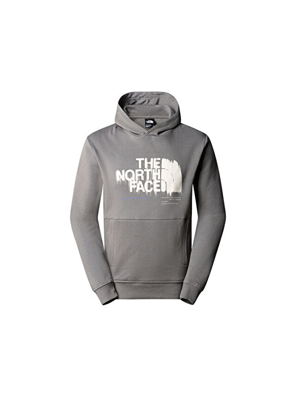 The North Face M Graphic Hoodie 3 Erkek Günlük Sweatshirt NF0A87ET0UZ1 Gri