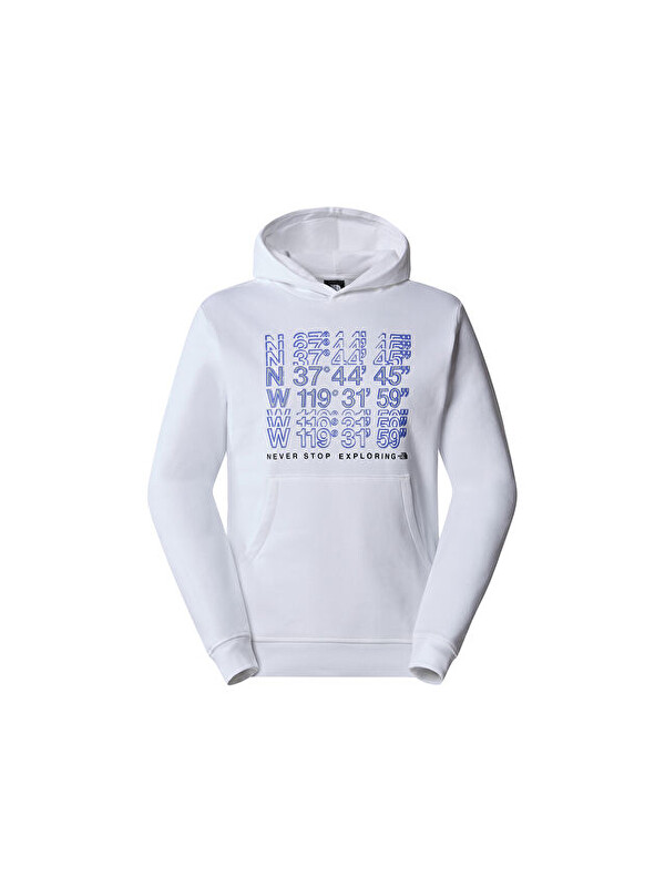 The North Face M SS24 Coordinates Hoodie Erkek Günlük Sweatshirt NF0A87EAFN41 Beyaz