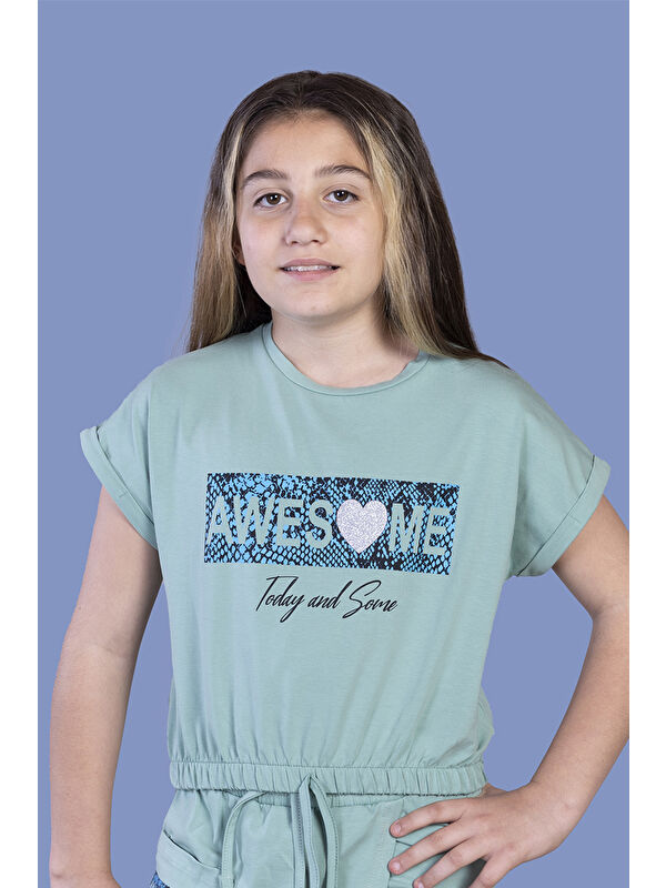 Toontoykids Kız Çocuk Baskılı Tişört