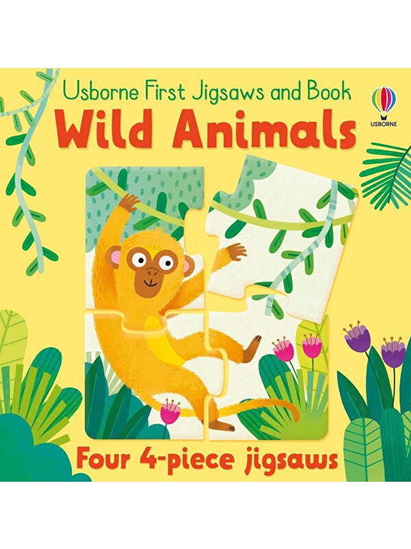 Usborne Publishing First Jigsaws And Book: Wild Animals